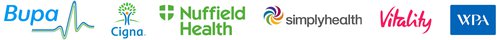 Health insurers logos